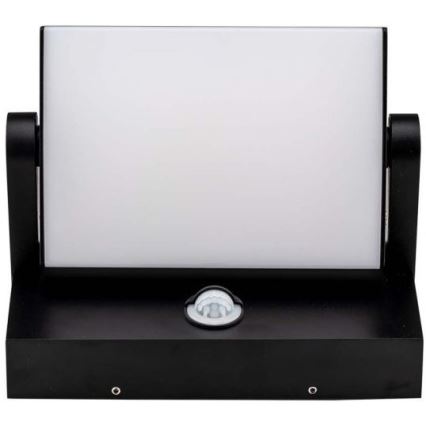 Lampada da parete LED da esterno con sensore LED/17W/230V 4000K IP65 nero