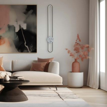 Lampada da parete LED FLORENTYNA LED/24W/230V 4000K nero/bianco