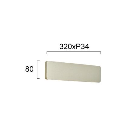 Lampada da parete LED KELDA LED/12W/230V 3000K/4000K argento