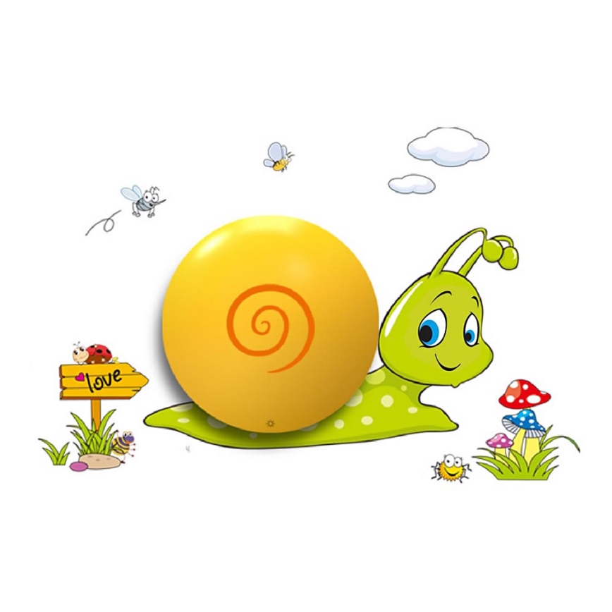 Lampada da parete LED per bambini 1xLED/0,6W/3xAAA