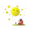 Lampada da parete LED per bambini 1xLED/0,6W/3xAAA