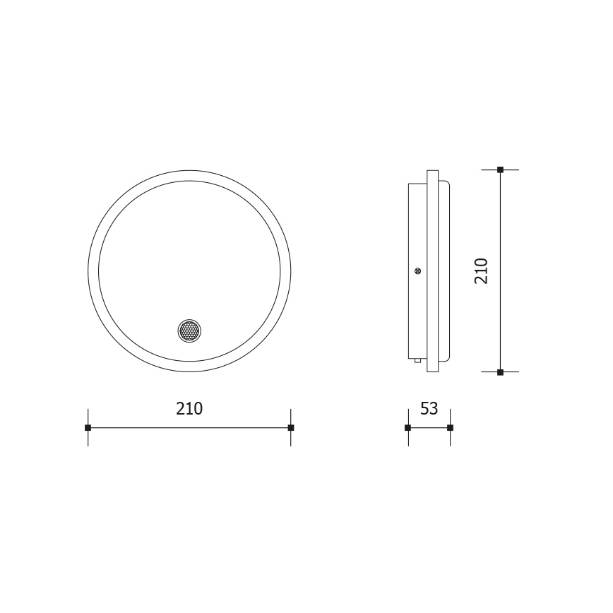 Lampada da parete LED da esterno con sensore di movimento e sensore crepuscolare LED/15W/230V IP65 bianco