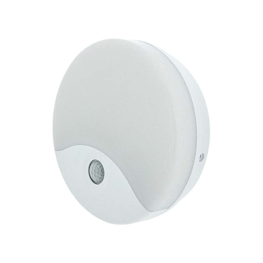 Lampada da parete LED per esterni con sensore di movimento, LED/18W/230V, IP44, bianca
