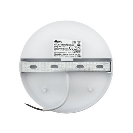 Lampada da parete LED per esterni con sensore di movimento, LED/18W/230V, IP44, bianca
