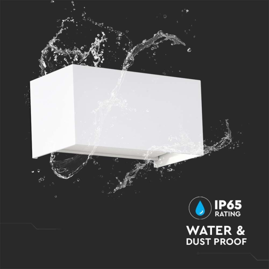 Lampada da parete LED per esterni LED/24W/230V 3000K IP65 bianco