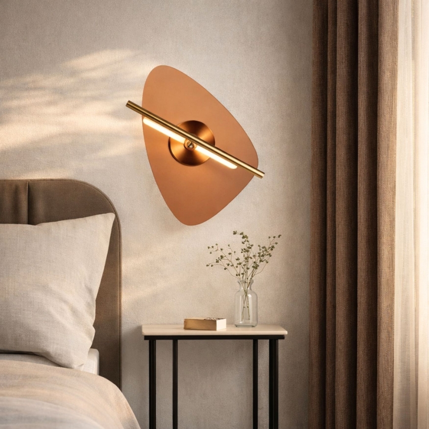 Lampada da parete LED RELAX LED/5W/230V oro/marrone fumé