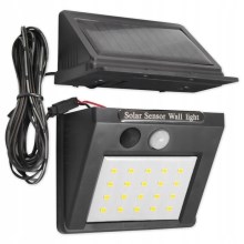 Lampada da parete LED Solar con sensore e pannello esterno LED/0,55W/3,7V IP65