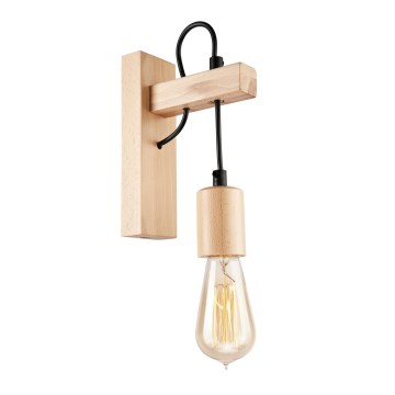 Lampada da parete LEON 1xE27/60W/230V faggio