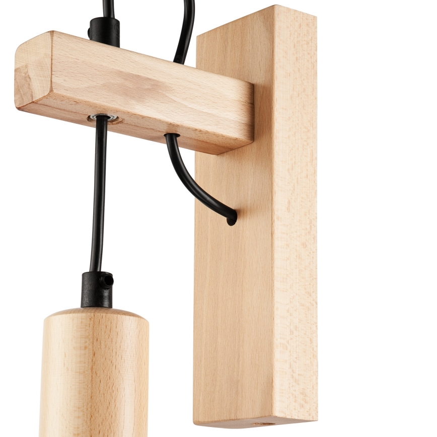 Lampada da parete LEON 1xE27/60W/230V faggio