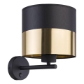 Lampada da parete LONDYN 1xE27/15W/230V nera/dorata