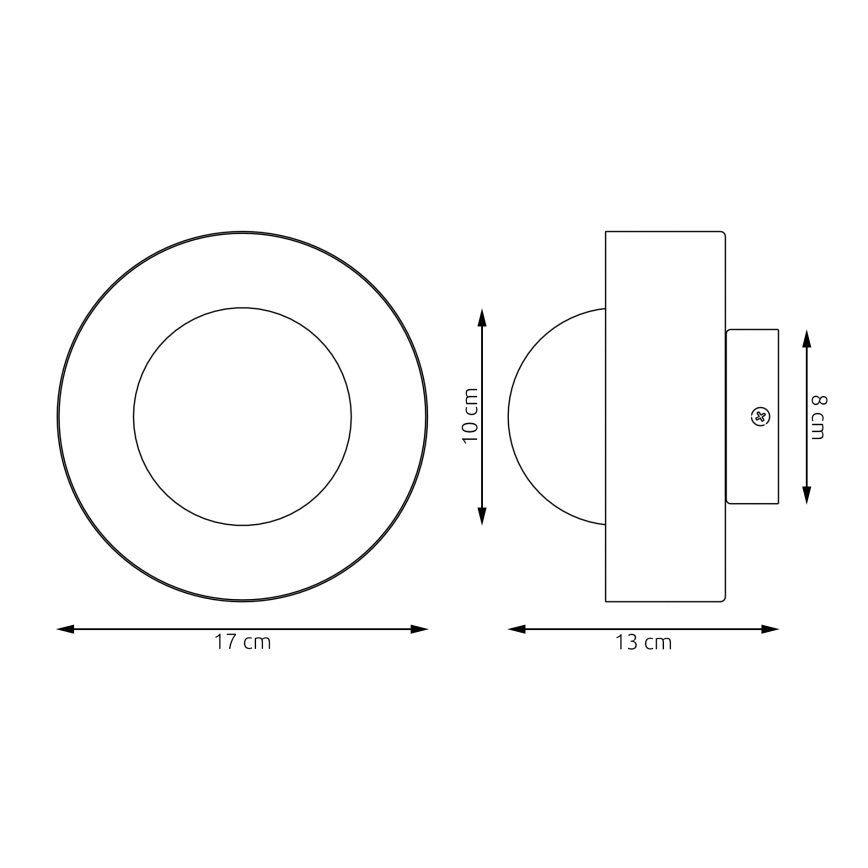 Lampada da parete LULU 1xG9/8W/230V arancione