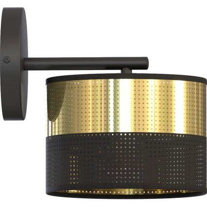 Lampada da parete LUX 1xE27/15W/230V nero/oro