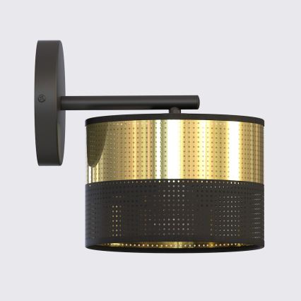 Lampada da parete LUX 1xE27/15W/230V nero/oro