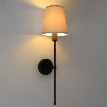 Lampada da parete MADELA 1xE14/40W/230V beige/nera