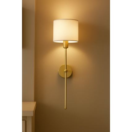Lampada da parete MADELA 1xE14/40W/230V bianco/beige
