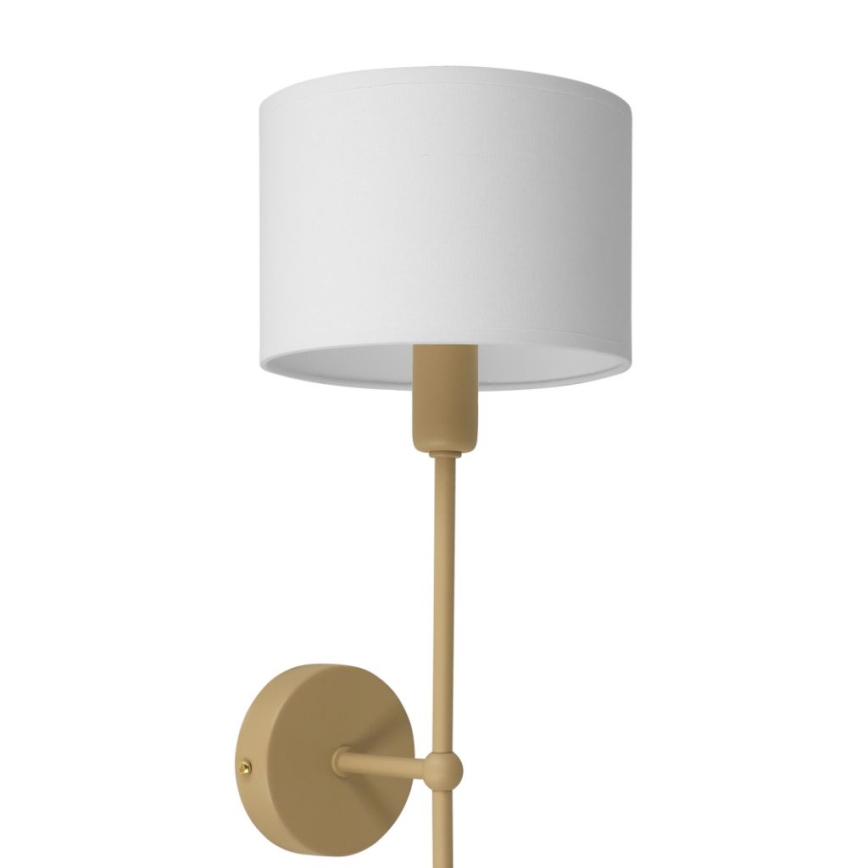 Lampada da parete MADELA 1xE14/40W/230V bianco/beige