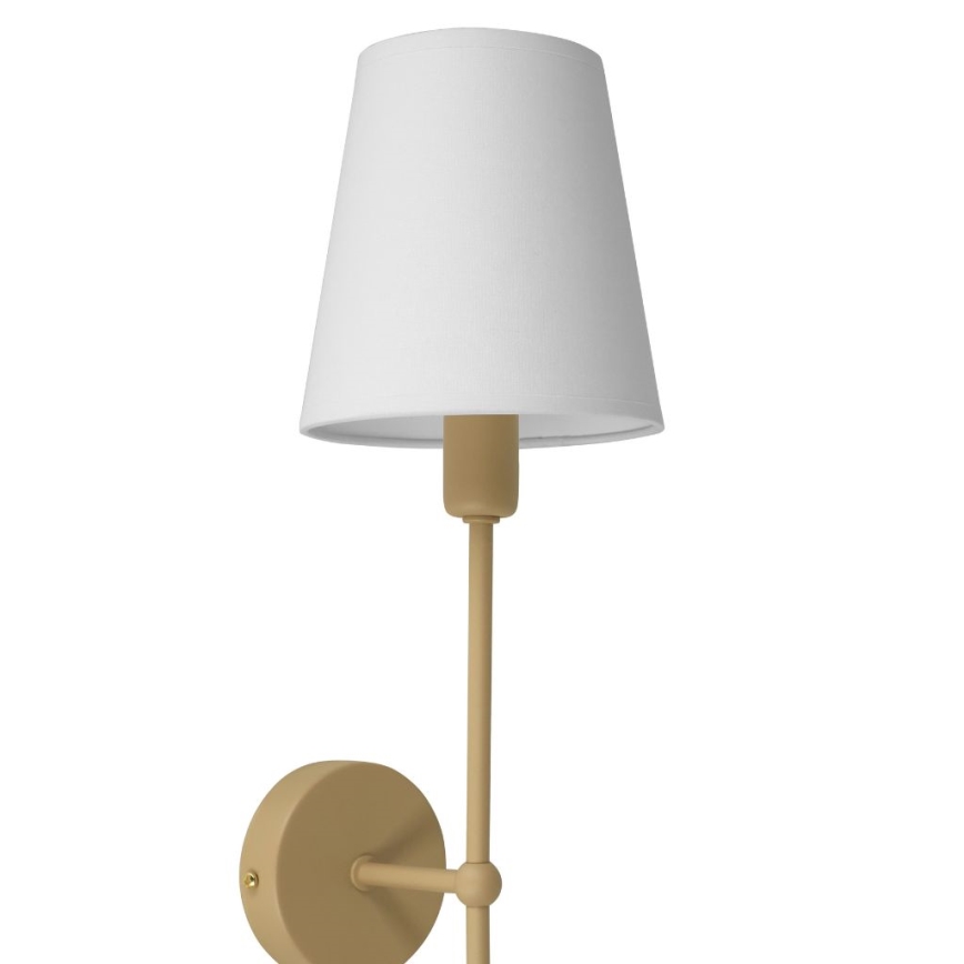Lampada da parete MADELA 1xE14/40W/230V bianco/beige