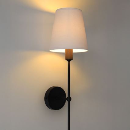 Lampada da parete MADELA 1xE14/40W/230V bianco/nero
