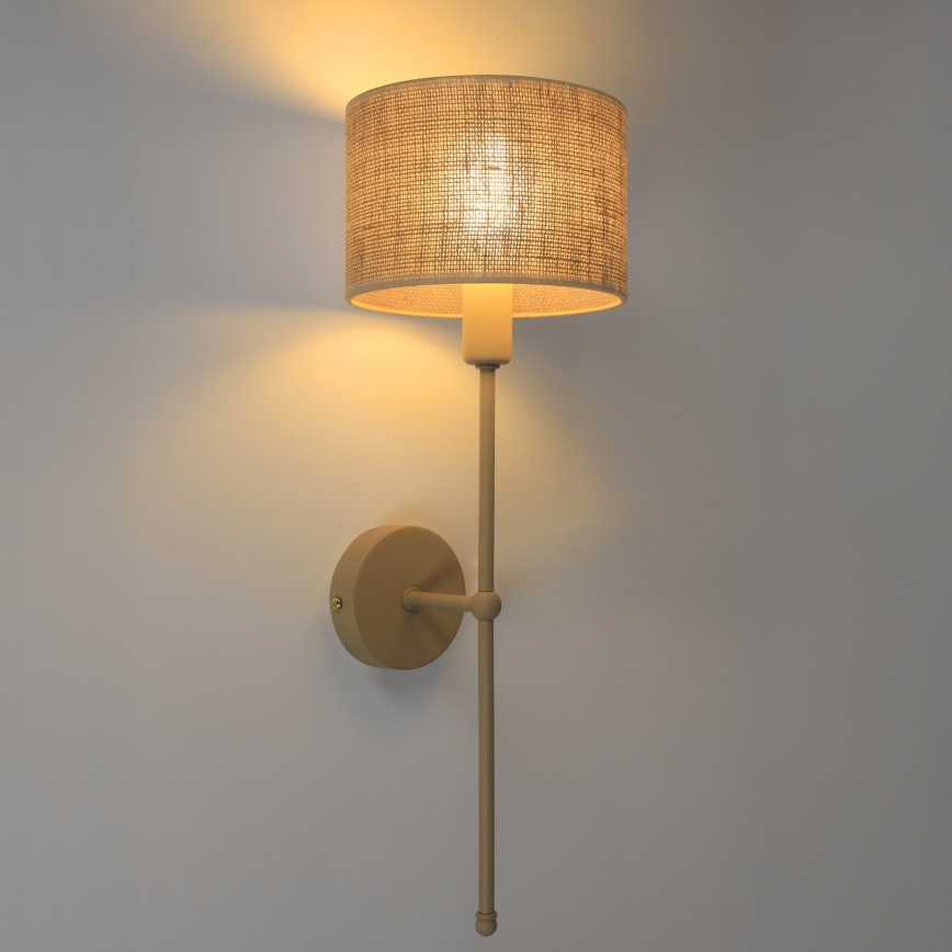 Lampada da parete MADELA 1xE14/40W/230V juta/beige