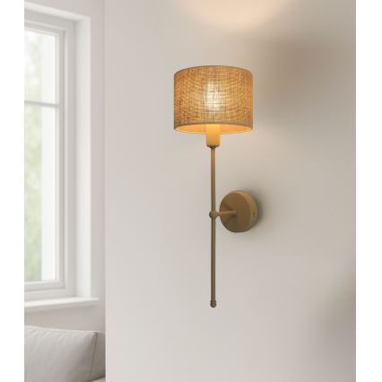 Lampada da parete MADELA 1xE14/40W/230V juta/beige