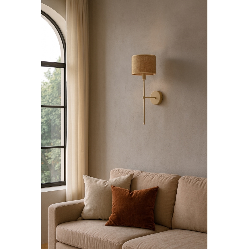 Lampada da parete MADELA 1xE14/40W/230V juta/beige