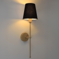 Lampada da parete MADELA 1xE14/40W/230V nera/beige