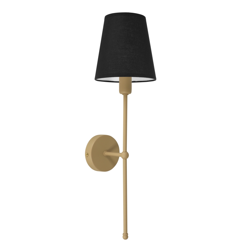 Lampada da parete MADELA 1xE14/40W/230V nera/beige