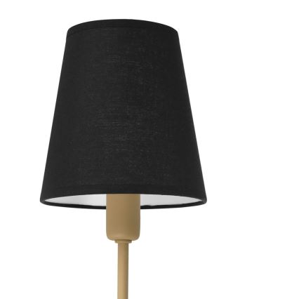 Lampada da parete MADELA 1xE14/40W/230V nera/beige