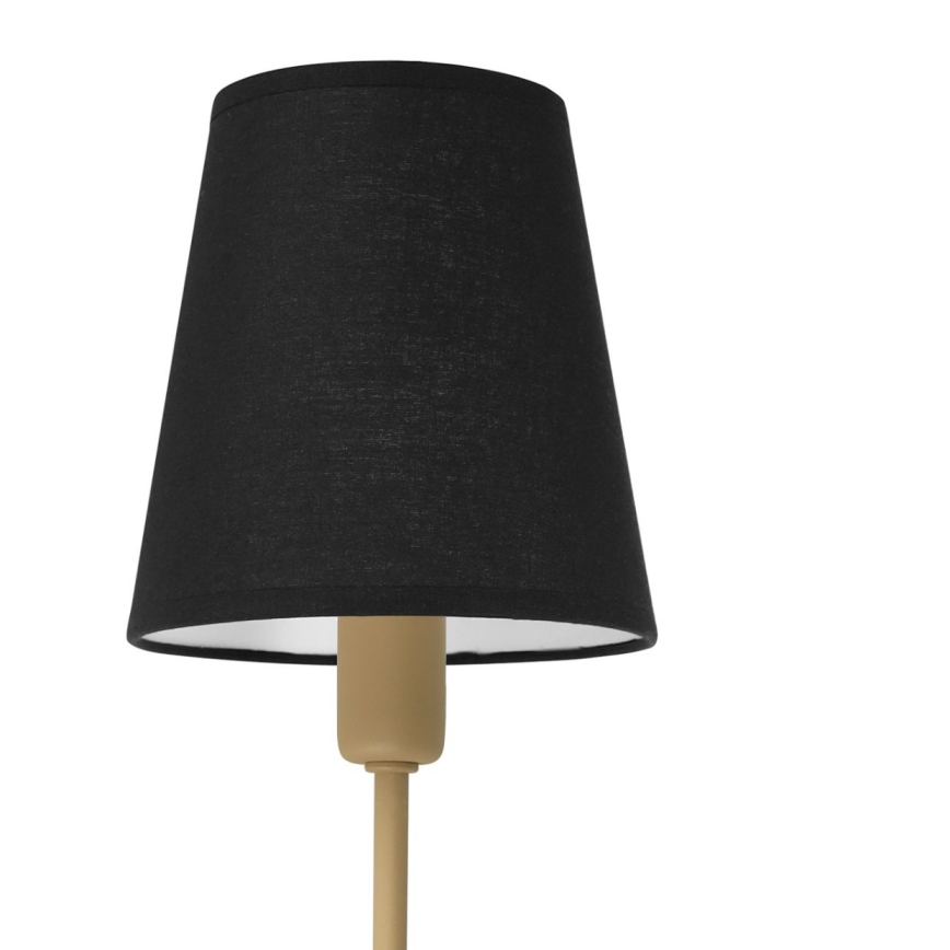 Lampada da parete MADELA 1xE14/40W/230V nera/beige