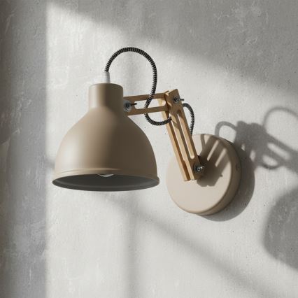 Lampada da parete MARCELLO 1xE27/15W/230V beige
