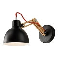 Lampada da parete MARCELLO 1xE27/60W/230V faggio
