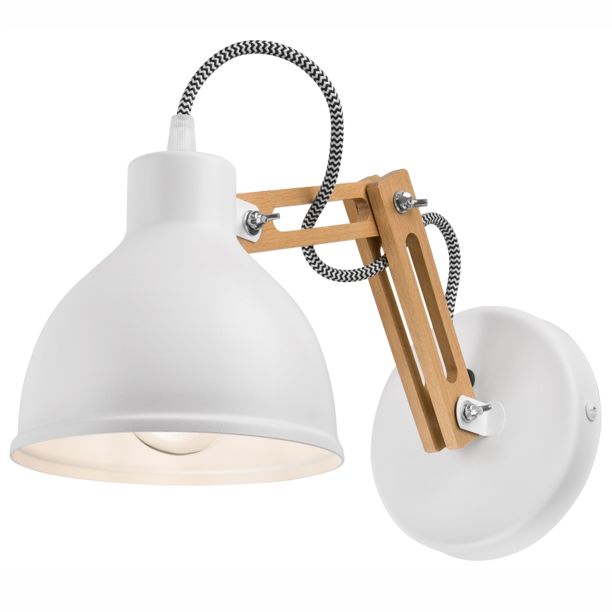 Lampada da parete MARCELLO 1xE27/60W/230V faggio
