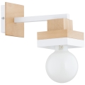 Lampada da parete MIKO 1xE27/15W/230V bianca/beige