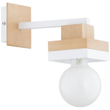 Lampada da parete MIKO 1xE27/15W/230V bianca/beige