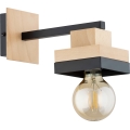 Lampada da parete MIKO 1xE27/15W/230V nera/beige