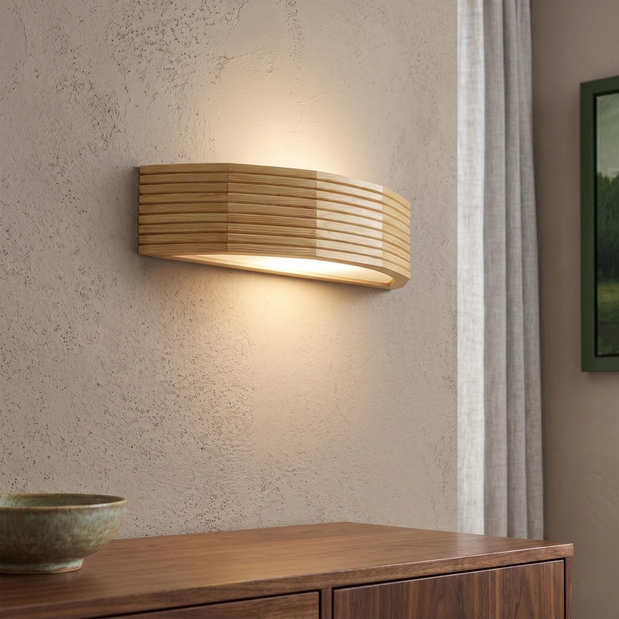Lampada da parete NATURAL MODERN 1xE27/15W/230V in pino