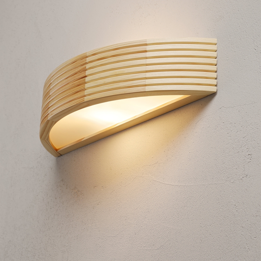 Lampada da parete NATURAL MODERN 1xE27/15W/230V in pino