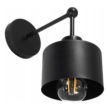 Lampada da parete nera 1xE27/20W/230V