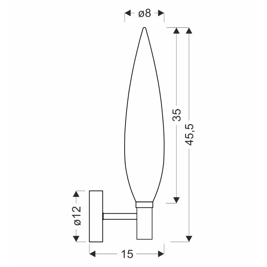 Lampada da parete NORDIC 1xG9/5W/230V nero/oro
