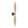 Lampada da parete NORDIC 2xG9/5W/230V nero/beige fumé