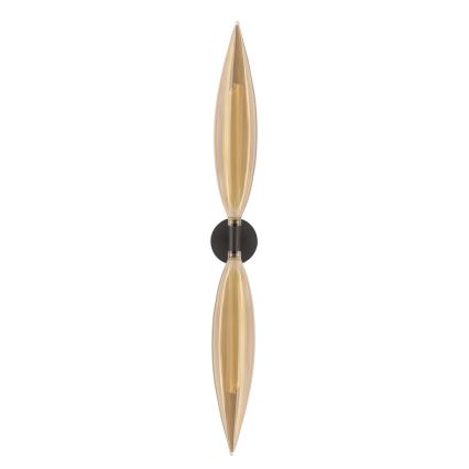 Lampada da parete NORDIC 2xG9/5W/230V nero/beige fumé