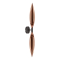 Lampada da parete NORDIC 2xG9/5W/230V nero/rame