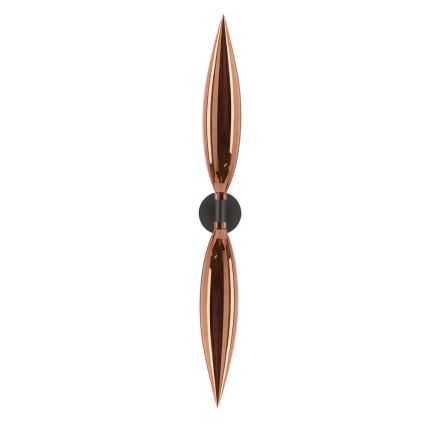 Lampada da parete NORDIC 2xG9/5W/230V nero/rame