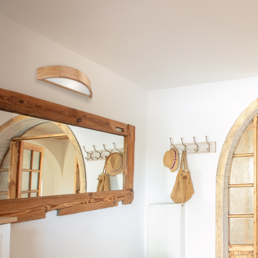 Lampada da parete OAK 1xE27/60W/230V rovere