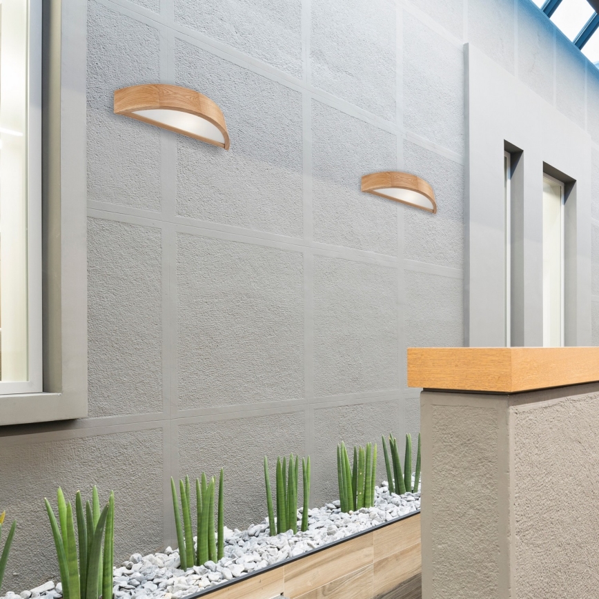 Lampada da parete OAK 1xE27/60W/230V rovere