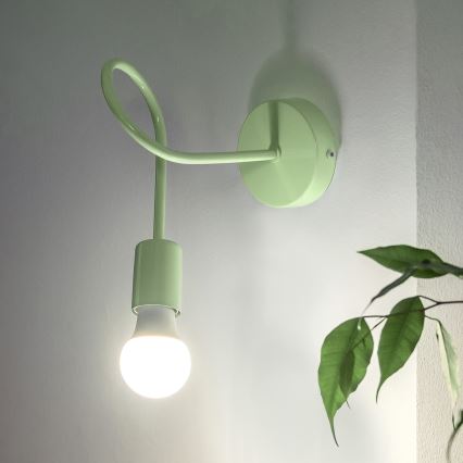 Lampada da parete OXFORD 1xE27/15W/230V verde