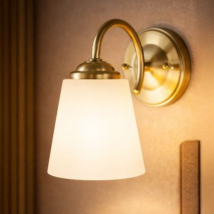 Lampada da parete PAFOS 1xE27/15W/230V, finitura oro