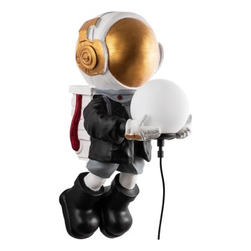 Lampada da parete per bambini ASTRONAUT 1xE14/40W/230V, rame