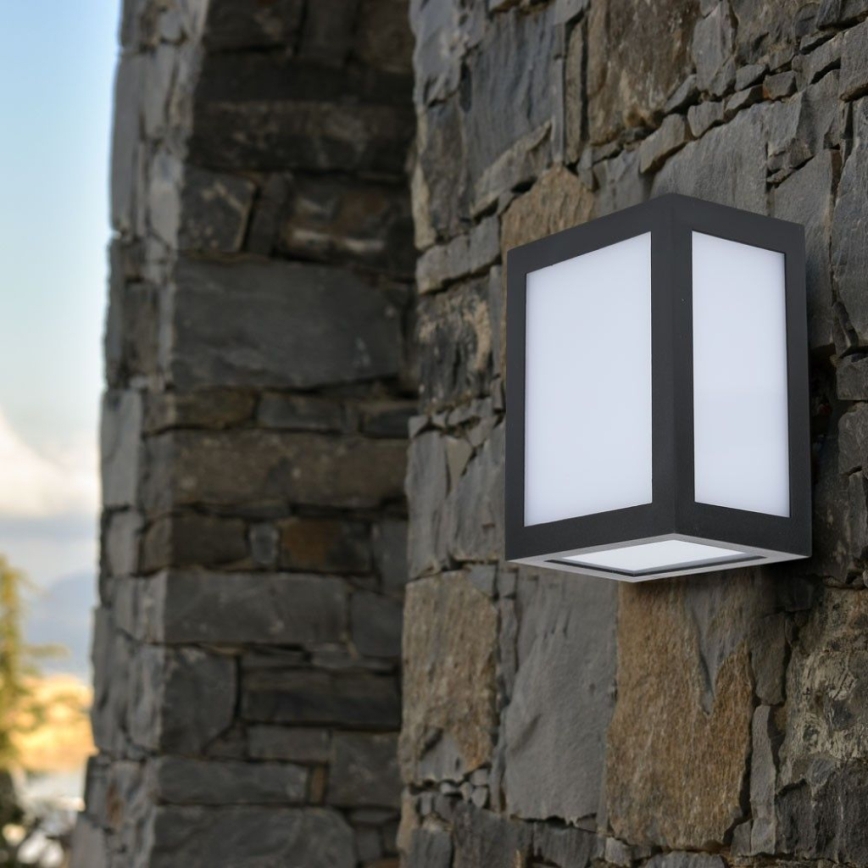 Lampada da parete per esterni a LED/12W/230V 6400K IP65 nera