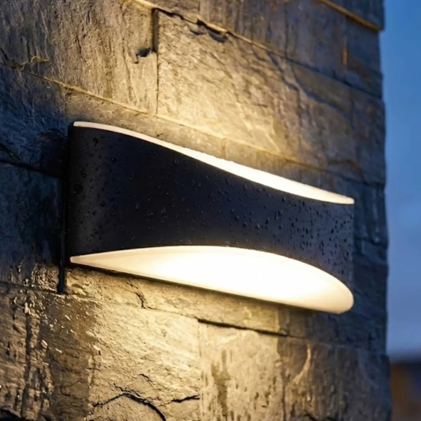 Lampada da parete per esterni a LED LED/10W/230V IP65 nera